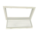 T1P-E  ALUMINIUM WANDROOSTER ENKELE DEFLECTIE MET KLIK TOEZICHTSLUIK