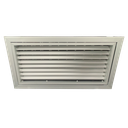 TEP-D-E-FA - KADER 2 CM -   ALUMINIUM WANDROOSTER MET VLAK UITLOPEND FRONTRAAM, DEBIETREGELAAR, KLIK TOEZICHTSLUIK EN LUCHTFILTER