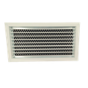 T1P-FA-RAL - KADER 2 CM -  ALUMINIUM WANDROOSTER ENKELE DEFLECTIE MET LUCHTFILTER - RAL KLEUR
