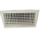 TEP-D-E-RAL - KADER 2 CM -   ALUMINIUM WANDROOSTER MET VLAK UITLOPEND FRONTRAAM, DEBIETREGELAAR EN KLIK TOEZICHTSLUIK - RAL KLEUR
