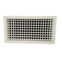 T2P-RAL - KADER 2 CM -   ALUMINIUM WANDROOSTER DUBBELE DEFLECTIE - RAL KLEUR