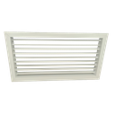 T1P-E - KADER 0 CM -  ALUMINIUM WANDROOSTER ENKELE DEFLECTIE MET KLIK TOEZICHTSLUIK 