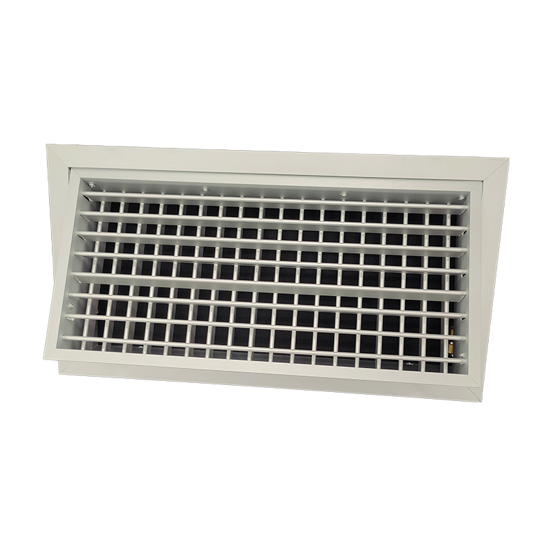 T2P-AUTH - KADER 2 CM -  ALUMINIUM WANDROOSTER DUBBELE DEFLECTIE MET KLIK TOEZICHTSLUIK