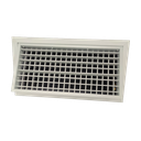 T2P-ANALOGUE-24V - KADER 2 CM -  ALUMINIUM WANDROOSTER DUBBELE DEFLECTIE MET KLIK TOEZICHTSLUIK
