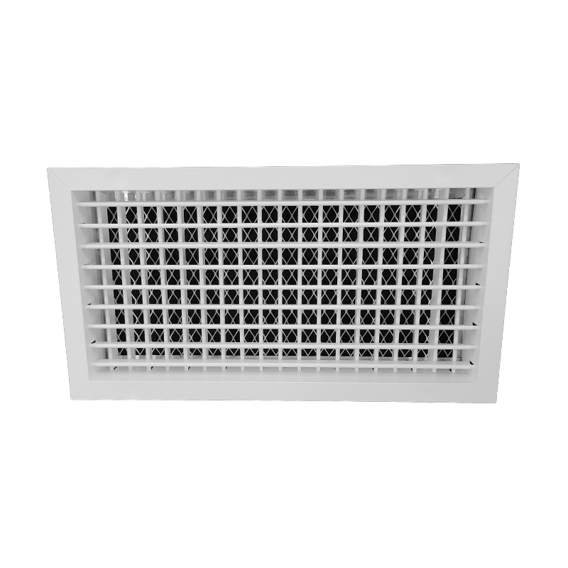 T2P-FA - KADER 3 CM -  ALUMINIUM WANDROOSTER DUBBELE DEFLECTIE MET LUCHTFILTER