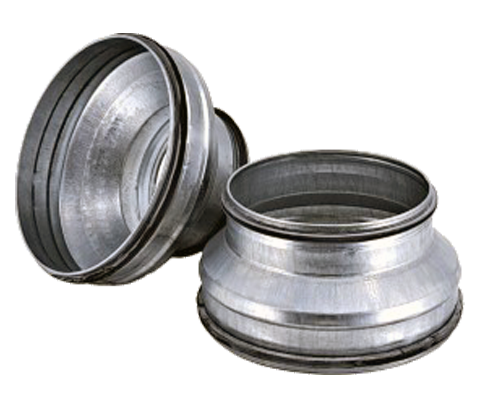 CONCENTRIC PRESSED REDUCERS WITH RUBBER