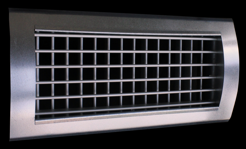 T2P-SR ALUMINIUM ROOSTER DUBBELE DEFLECTIE VOOR ROND KANAAL