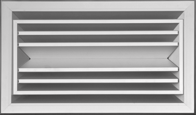 O3-D-SX-RAL 3-ZIJDIGE ALUMINIUM VIERKANTIG PLAFONDROOSTER MET DEBIETREGELAAR - RAL KLEUR