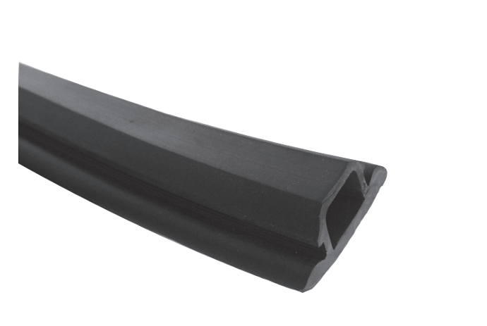 SOUND INSULATING RUBBER INLAY FOR MOUNTING RAIL