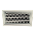T1P-E-FA-RAL - KADER 3 CM -  ALUMINIUM WANDROOSTER ENKELE DEFLECTIE MET KLIK TOEZICHTSLUIK EN LUCHTFILTER - RAL KLEUR