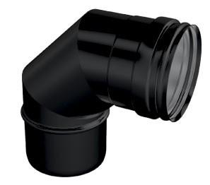 PREMIUM BLACK SINGLE WALLED 90° ELBOW