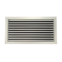 TEP-D - KADER 1 CM -   ALUMINIUM WANDROOSTER MET VLAK UITLOPEND FRONTRAAM EN DEBIETREGELAAR