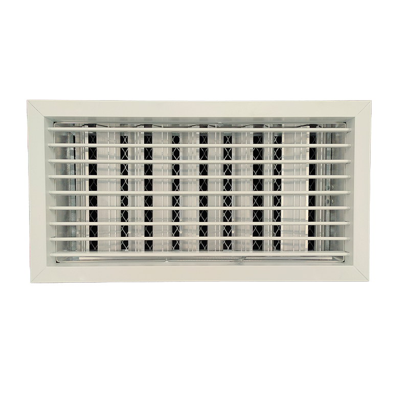 TEP-D-E-FA-RAL - KADER 1 CM -   ALUMINIUM WANDROOSTER MET VLAK UITLOPEND FRONTRAAM, DEBIETREGELAAR, KLIK TOEZICHTSLUIK EN LUCHTFILTER - RAL KLEUR