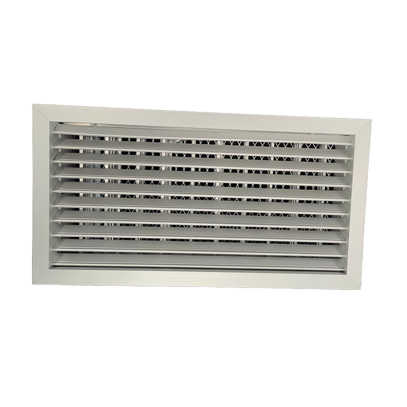 TEP-D-FA-RAL - KADER 1 CM -   ALUMINIUM WANDROOSTER MET VLAK UITLOPEND FRONTRAAM, DEBIETREGELAAR EN LUCHTFILTER - RAL KLEUR