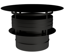 [PZ7608013001] PREMIUM BLACK DOUBLE WALLED WEATHERING CAP