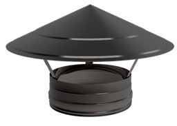 DOUBLE WALLED RAIN CAP BLACK